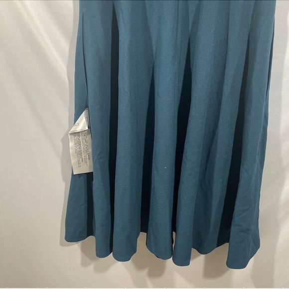 NWT $182 Dress the Population [ Large ] Catalina Fit & Flare Dress Peacock #Q292 - Picture 12 of 13